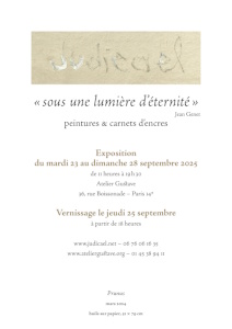 Exposition à l'Atelier Gustave du 23 au 28 septembre 2025