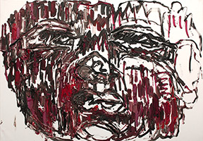 Gardien3 <p>116x81 - Huile sur toile	- 2010