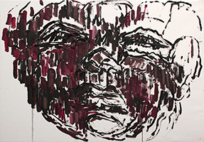 Gardien1 <p>116x81 - Huile sur toile	- 2010