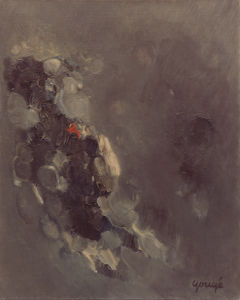 Les amandiers fleurissent encore<p>81x65 - Huile sur toile - 1981</p>