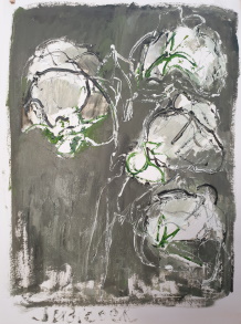 Peinture à l'huile sur papier, 80 × 60 cm, 2020