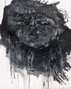 Respire l'obscur de la terre et de nouveau lève les yeux<p>116x81 - Huile sur toile - 1999</p>