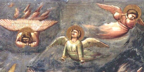 Peinture illustration de Giotto - le deuil des Anges