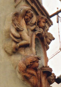 Anges à l'angle de la via del Presto di San Martino, Florence