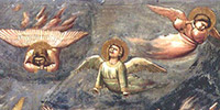 Peinture illustration de Giotto - le deuil des anges